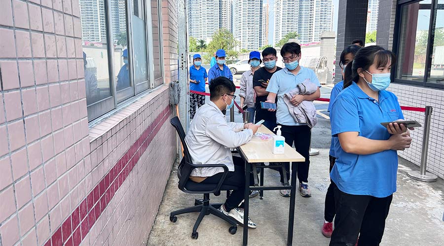 迅速防疫！金環(huán)電器積極配合醫(yī)護(hù)人員上門測(cè)核酸！