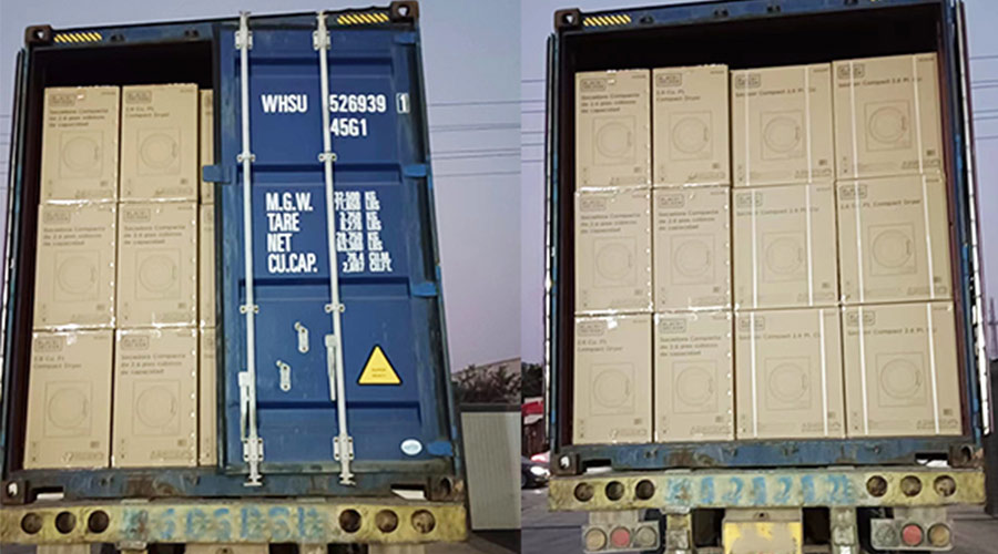 不分晝夜!完成客戶滾筒衣服烘干機發貨是職責所在 不分晝夜!完成客戶滾筒衣服烘干機發貨是職責所在